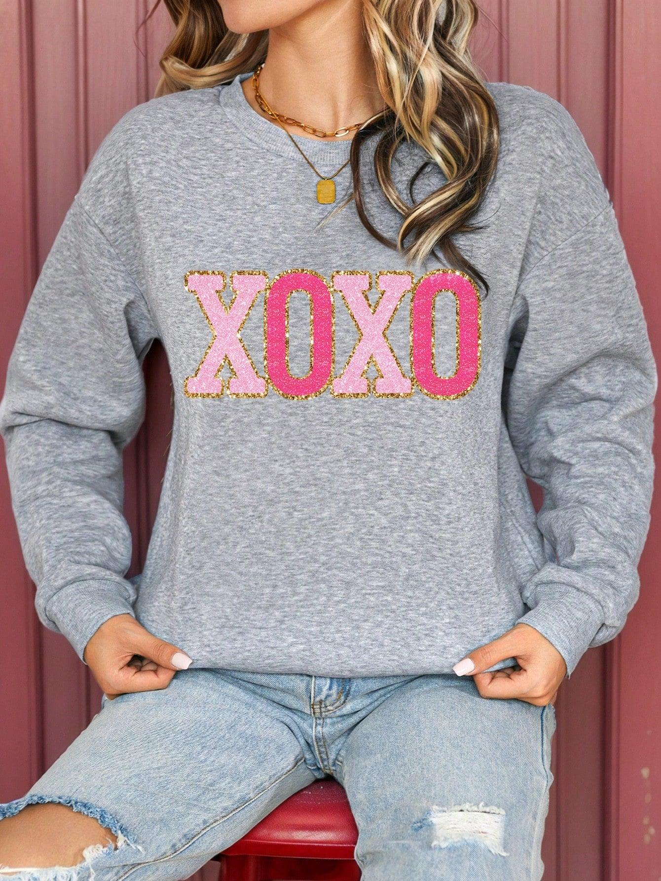 WW | Gestreiftes Sweatshirt mit Rosa Details für Damen
