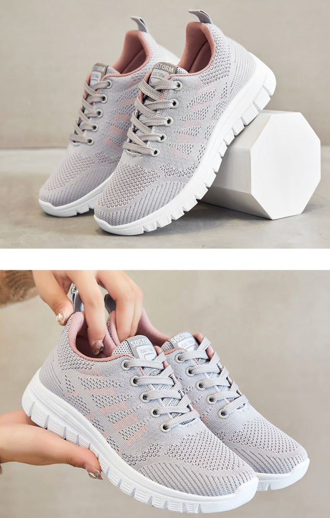 WW | Atmungsaktive Gestrickte Laufsneakers für Damen