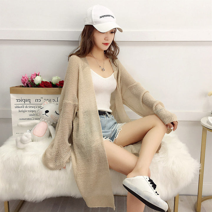 Damen Strickjacke mit offenem Schnitt und lässigem Design W&W Mode