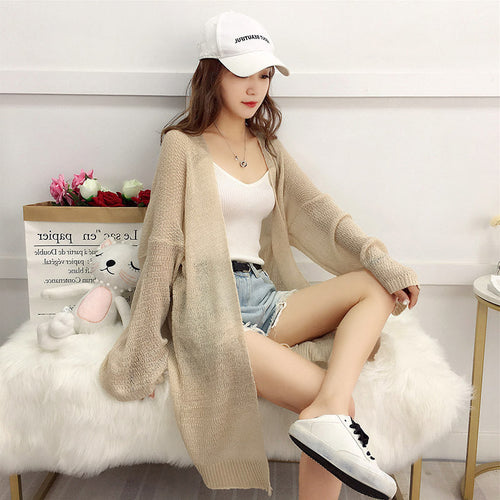 Damen Strickjacke mit offenem Schnitt und lässigem Design W&W Mode