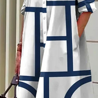 WW | Übergröße Shirt für Abendveranstaltungen für Damen Midi