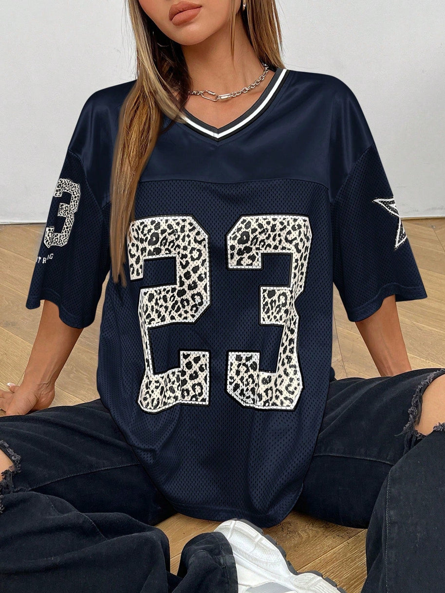 WW | Jersey Shirt Mit Animal Print Sportlich, Trendy & Streetstyle Ready