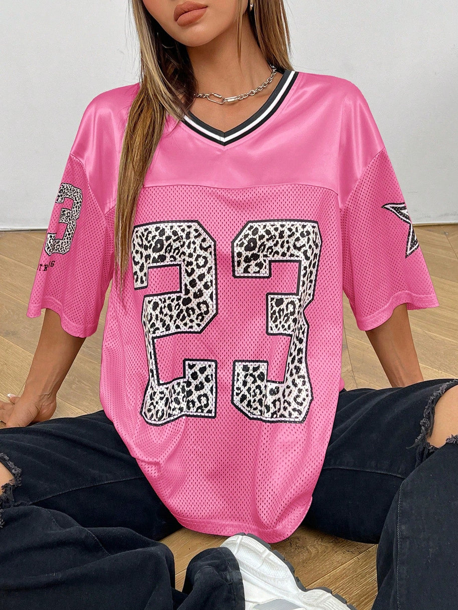 WW | Jersey Shirt Mit Animal Print Sportlich, Trendy & Streetstyle Ready