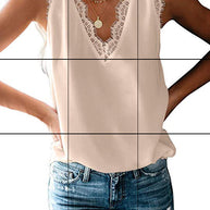 Damen Bluse mit elegantem Spitzeneinsatz WW
