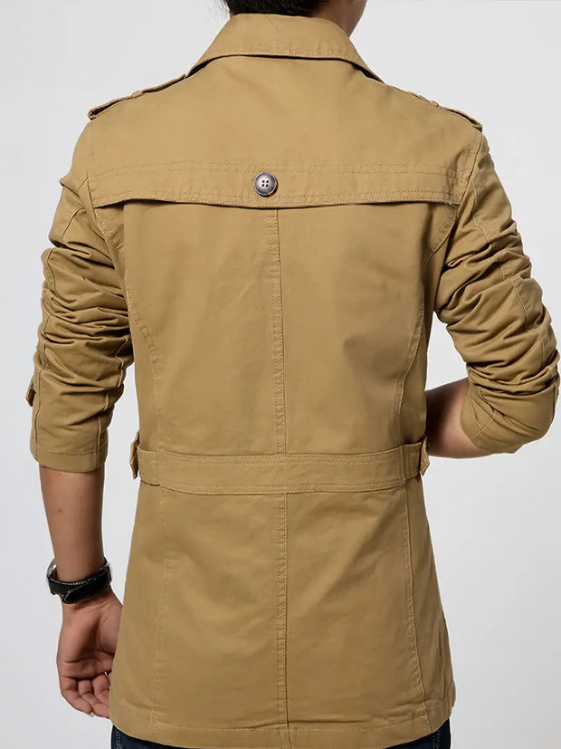 WW | Herren Große Größe Baumwollwindjacke Für Frühling Und Herbst