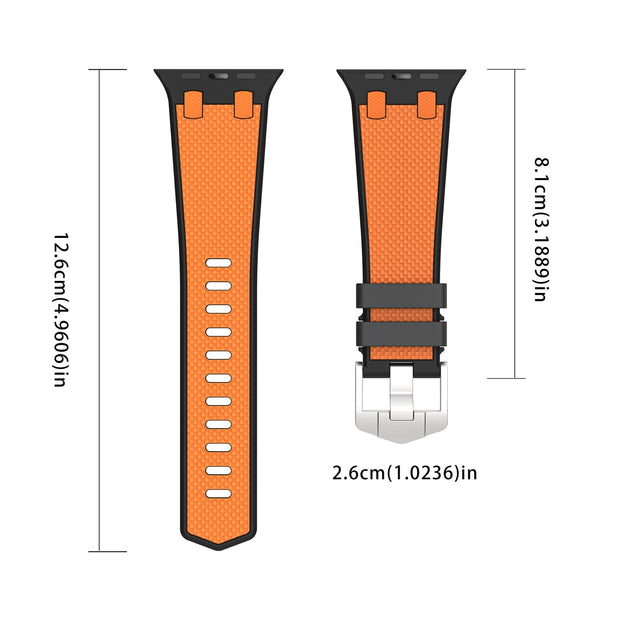 WW | Doppelte Farblich Passende Silikonband Für Apple Watch