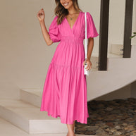 WW | Kleid mit Puffärmeln Für Frauen
