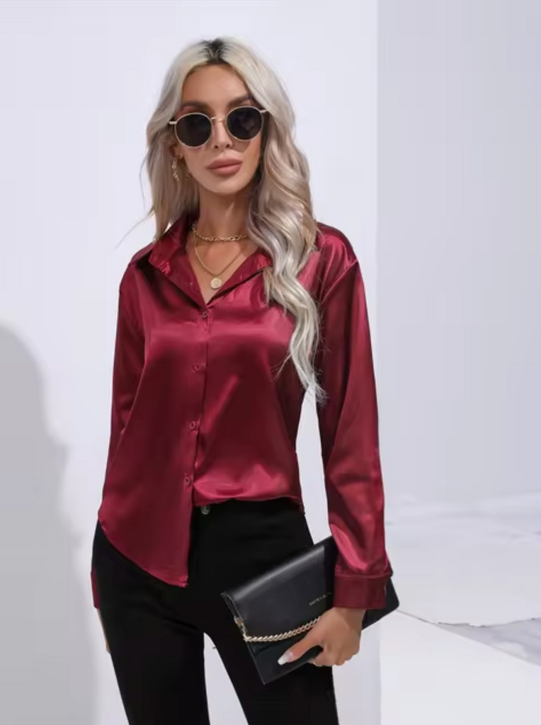 WW | Luxe Bluse Mit Langen Ärmeln