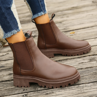 WW | Damen Chelsea Boots aus Leder mit Zugschlaufen