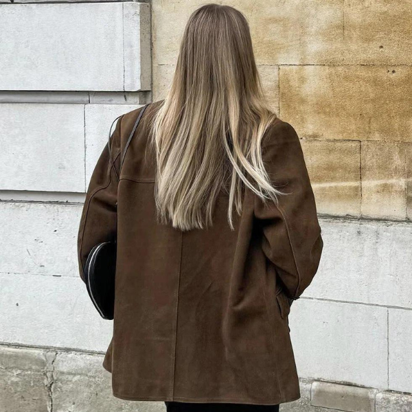 W&W Mode | Luxus Wildleder Damenjacke