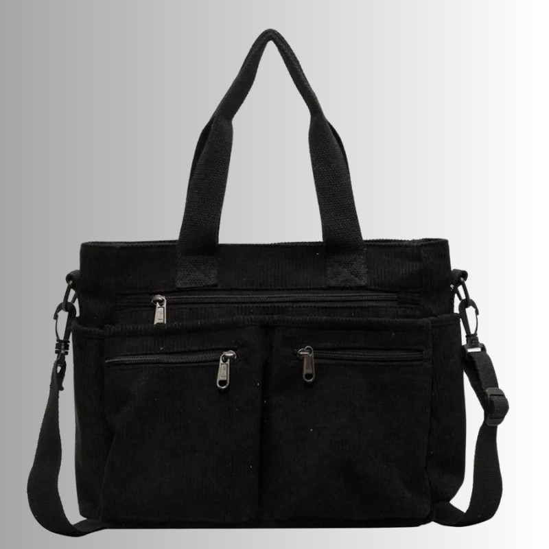WW | Cord Schultertasche Mit Mehreren Taschen Für Damen