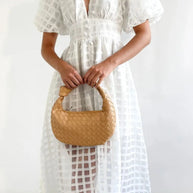 WW | Puffärmel Midi-Kleid