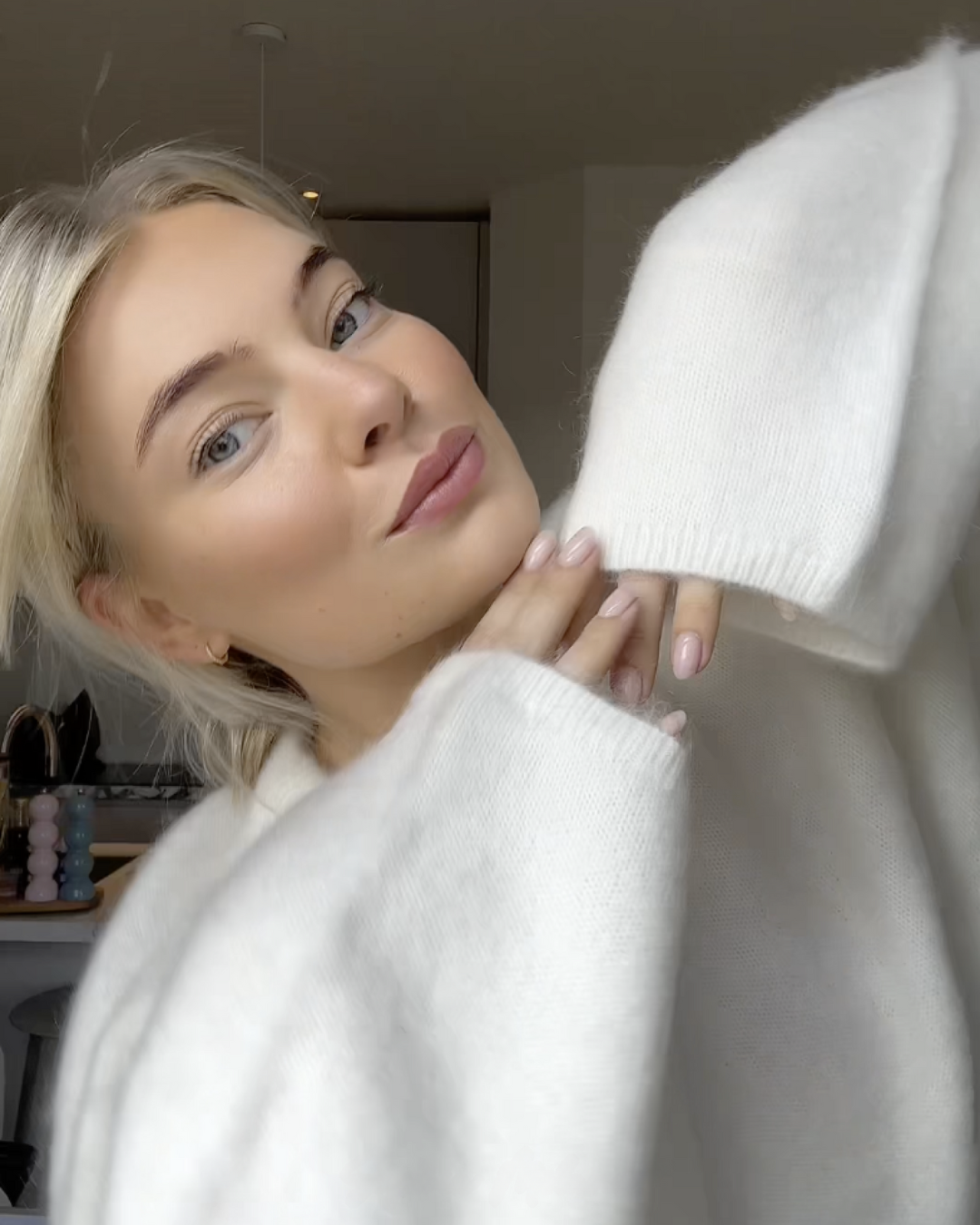 WW | Mohair Mischpullover mit Rundhalsausschnitt