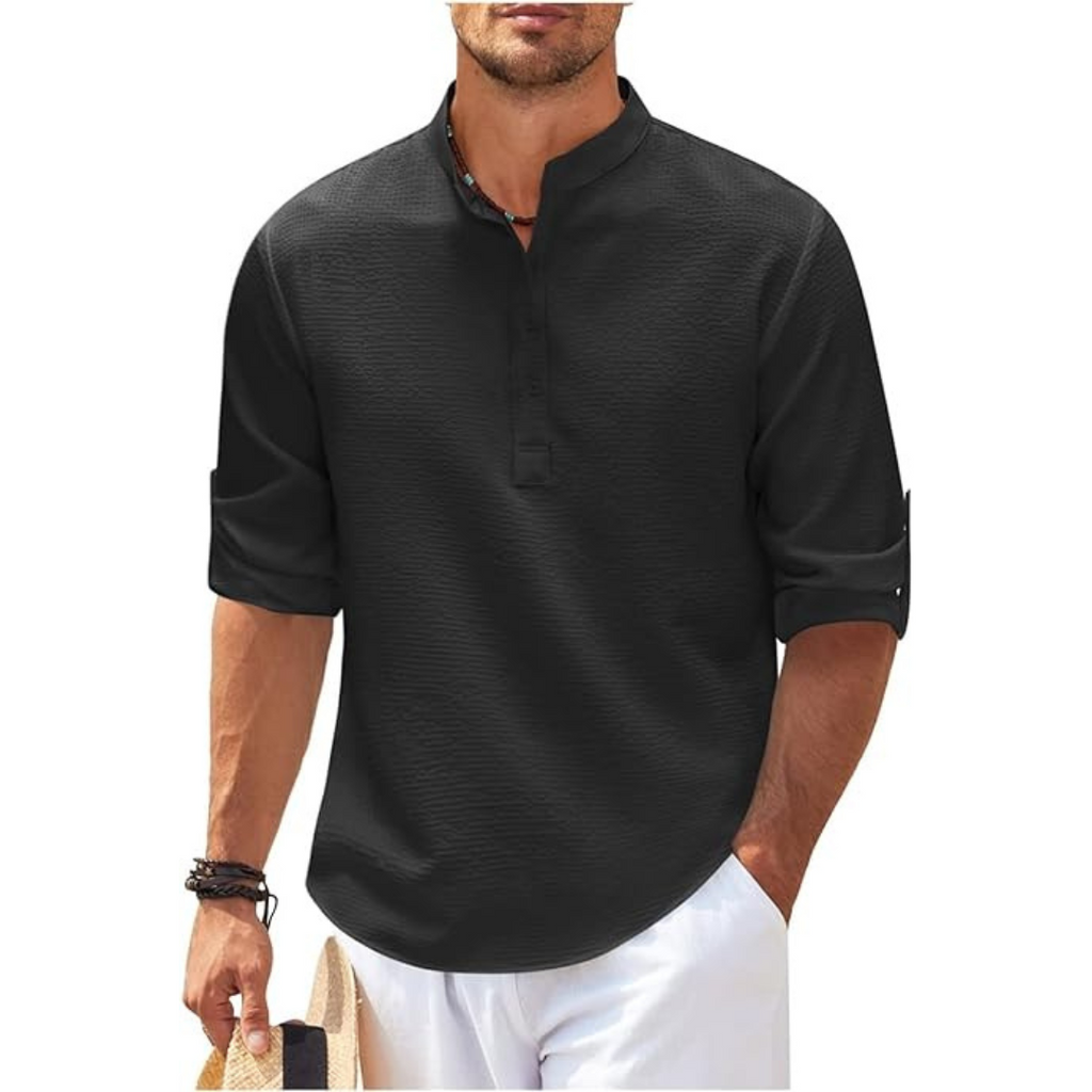 WW | Henley Shirt Lässig Lässiger Schnitt