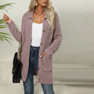 WW | Lässiger Einfarbiger Cardigan
