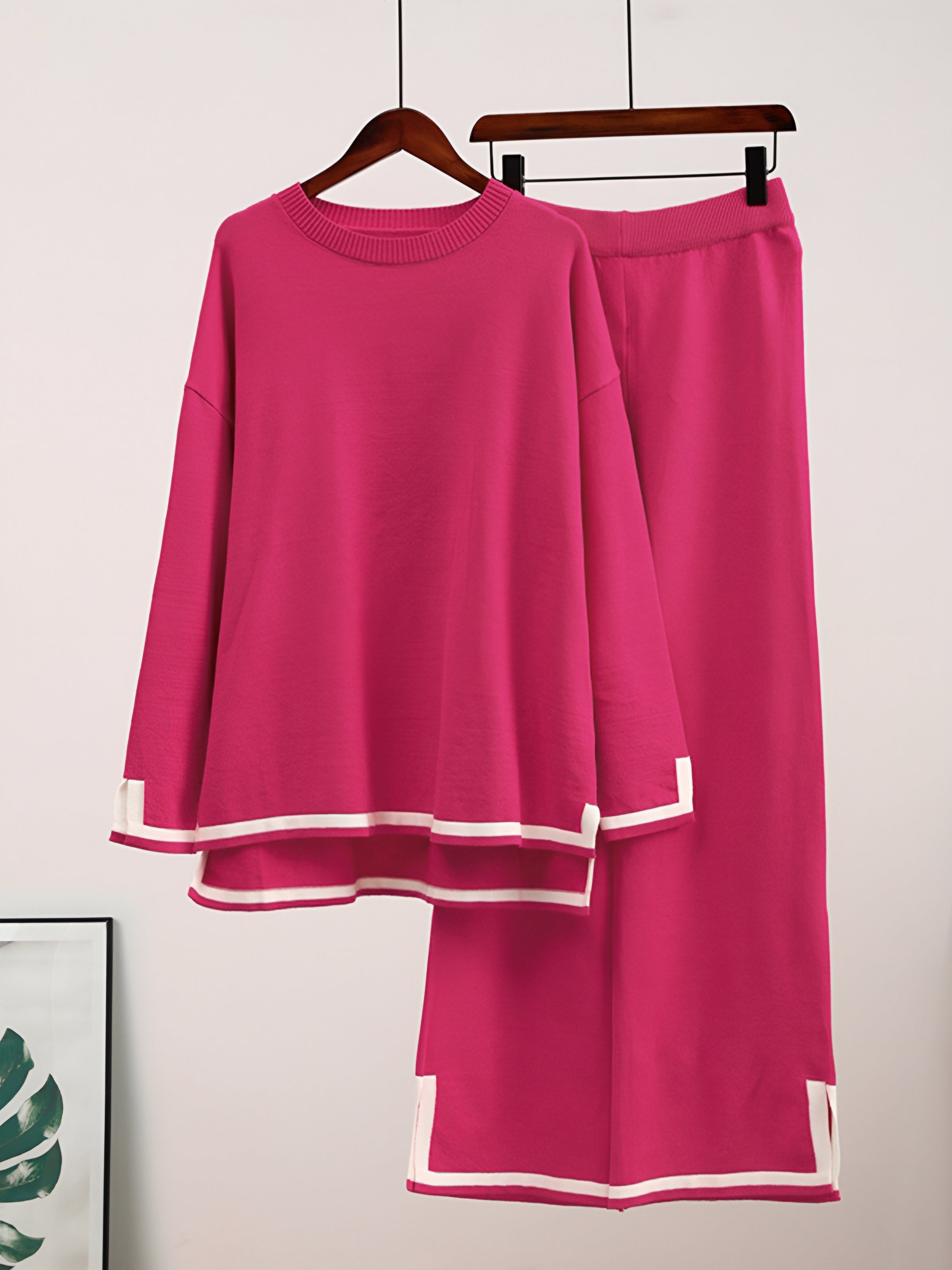 WW Elastisches Strick-Lounge-Set