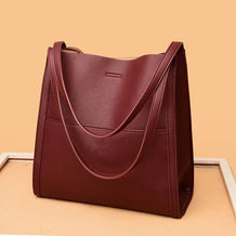 Lederstil-Schultertasche