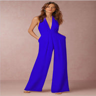 WW | Ärmelloser Halterneck Jumpsuit