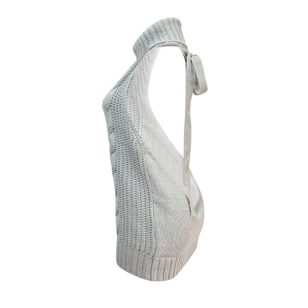 Damen Strickkleid mit hochgeschlossenem Kragen und seitlichem Zipper WW