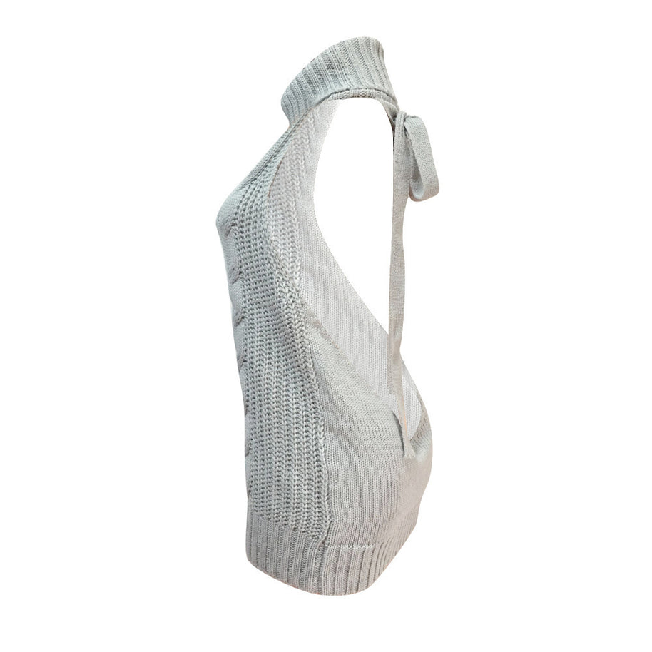 Damen Strickkleid mit hochgeschlossenem Kragen und seitlichem Zipper WW