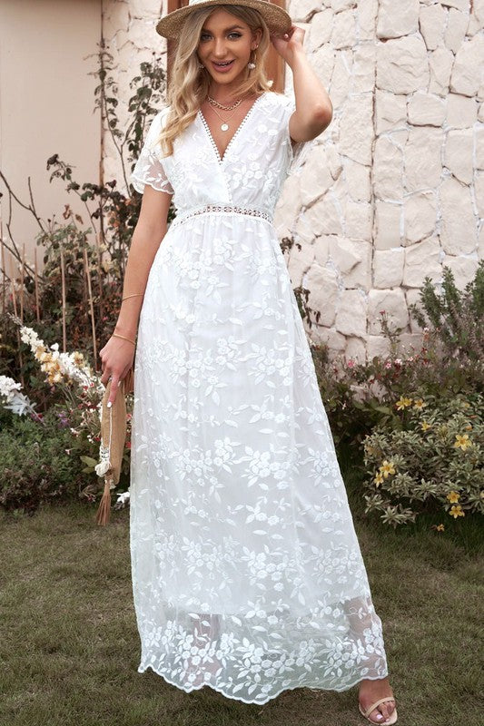 WW | Spitzen Maxikleid