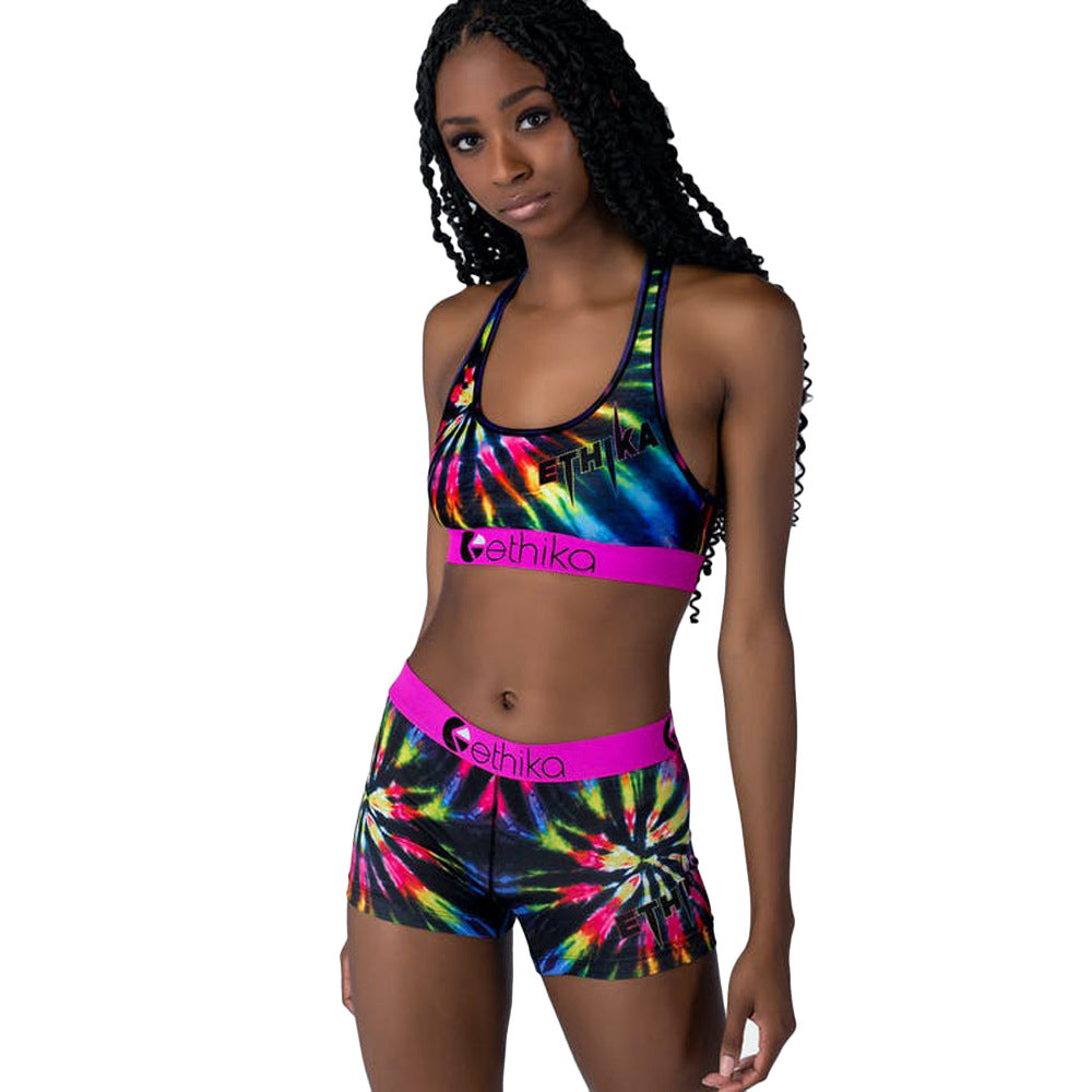 Damen Sportliches Bikini-Set mit figurbetontem Design und einzigartigem Grafikdruck WW