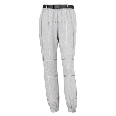 Damen sportliche Jogginghose mit modischer Silhouette und elastischem Bund WW
