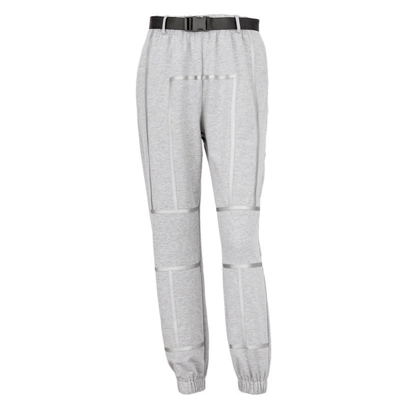 Damen sportliche Jogginghose mit modischer Silhouette und elastischem Bund WW
