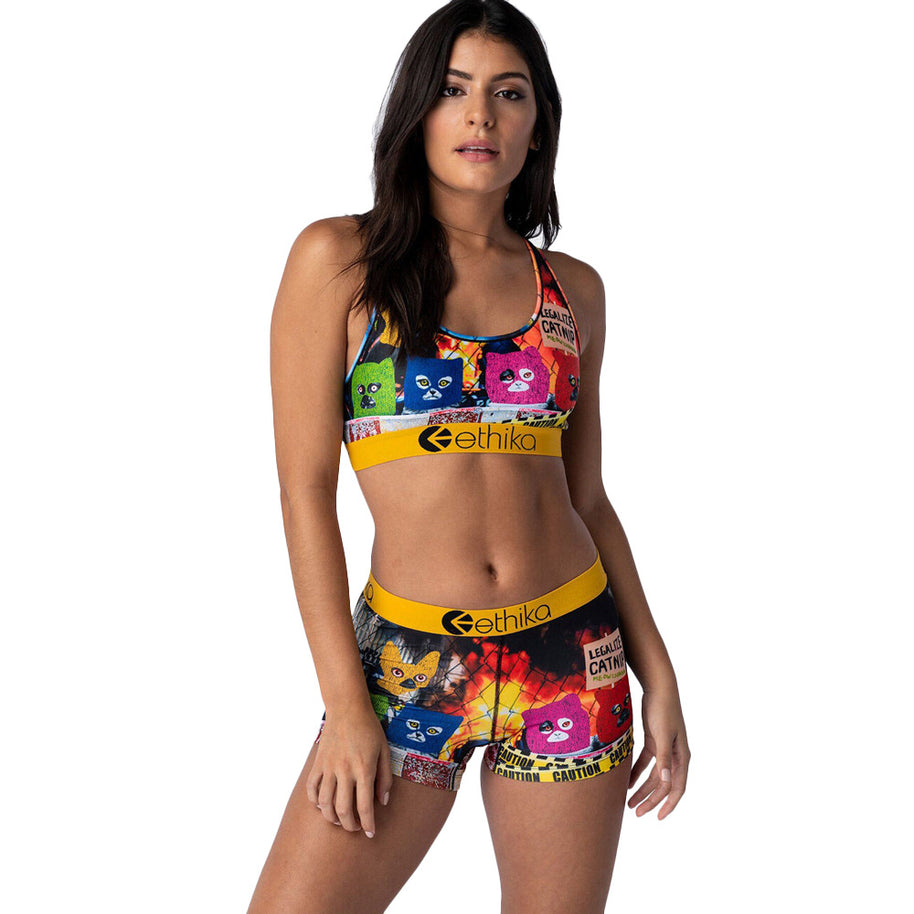 Damen Sportliches Bikini-Set mit figurbetontem Design und einzigartigem Grafikdruck WW