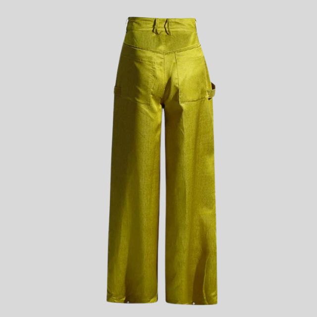 W&W Mode | Hochgeschnittene Cargohose mit Gürteldetail