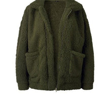 WW | Damen Fleece Sweatshirt Mit Breitem Kragen