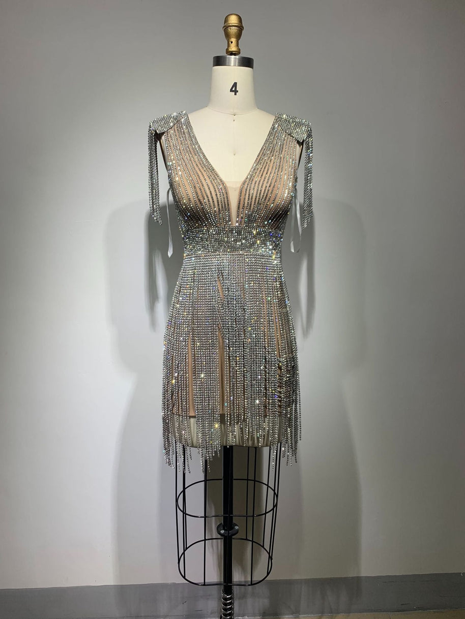 WW | Hollow-out Enge Nische Mantel Hochwertiges Kleid