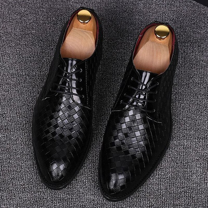WW | Stilvolle Leder Herren Schnürschuhe