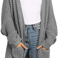 Damen Strickcardigan mit großzügigen Taschen und lockerer Passform WW