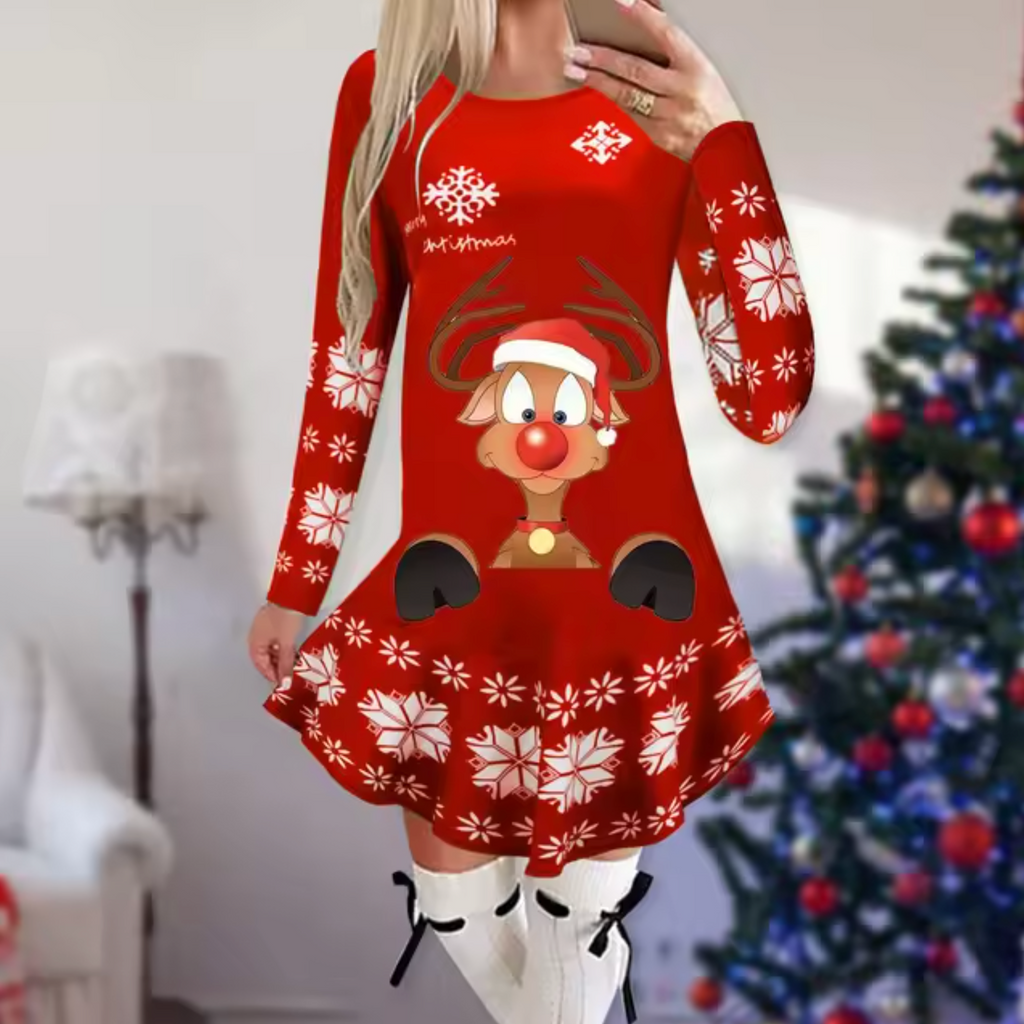 WW | Kleid mit Weihnachtsmotiv