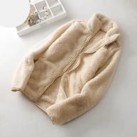 und flauschige Jacke mit Reißverschluss, Fleeceweste