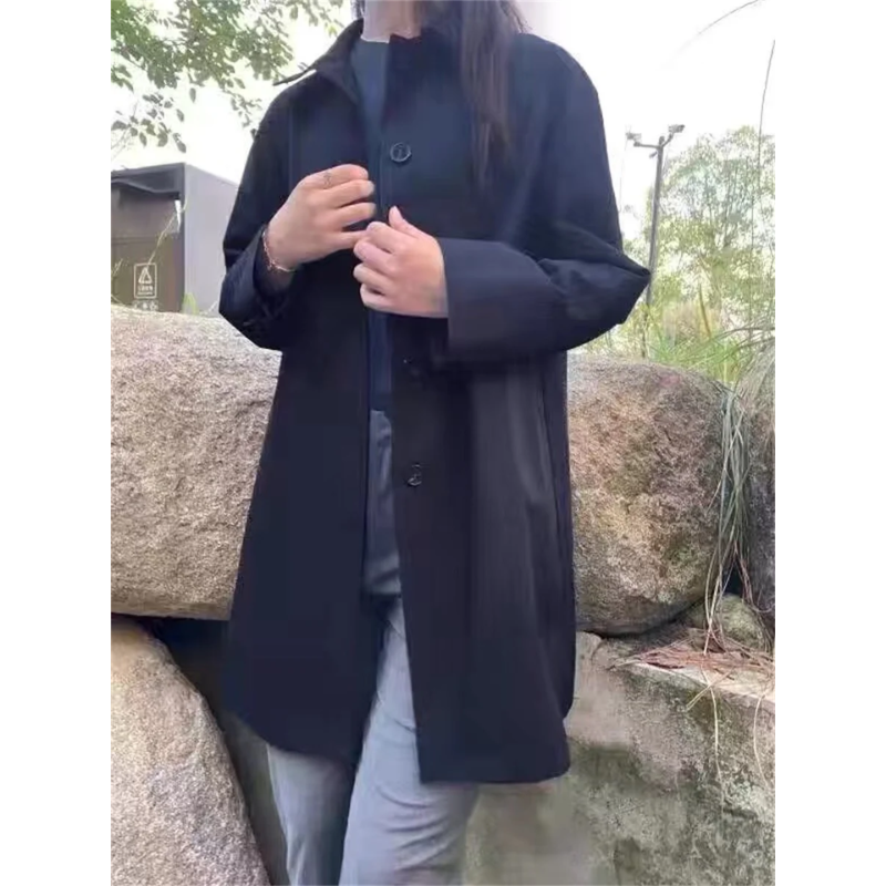 W&W Mode | Klassischer Trenchcoat Damen, Einfach Gebunden, Taillierter Damenmantel