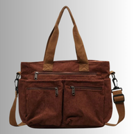 WW | Cord Schultertasche Mit Mehreren Taschen Für Damen