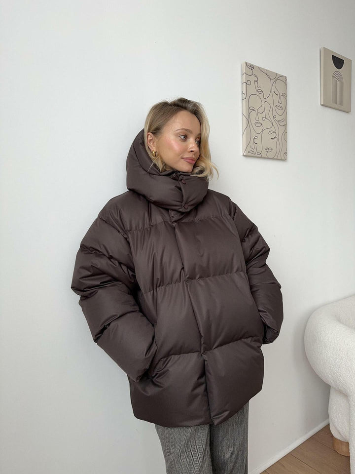 W&W Mode | Eleganter Winter Kapuzen Baumwollmantel