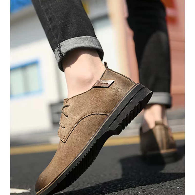 WW | Lässige Wildleder Herrenschuhe Mit Schnürung Und Komfortsohle
