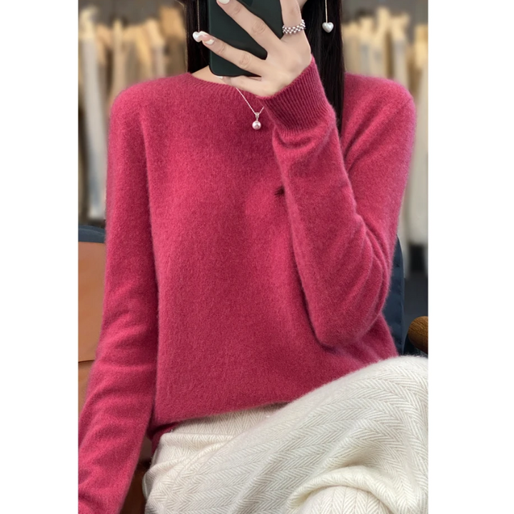W&W Mode | Cashmere Pullover Damen Stilvoller Rundhals, Weich & Komfortabel