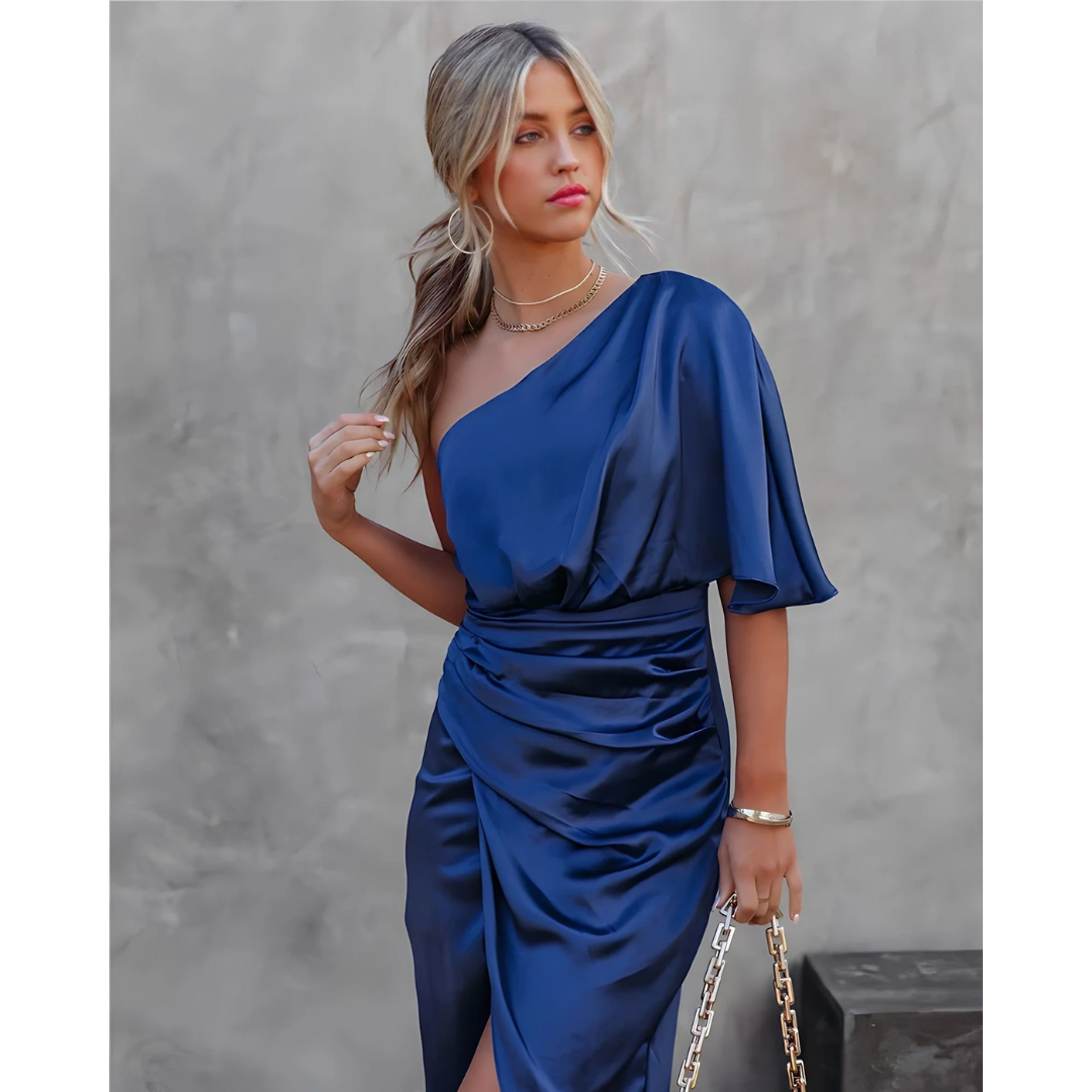 W&W Mode | Mini Asymmetrisches Kleid Für Hochzeitsgäste Für Frauen