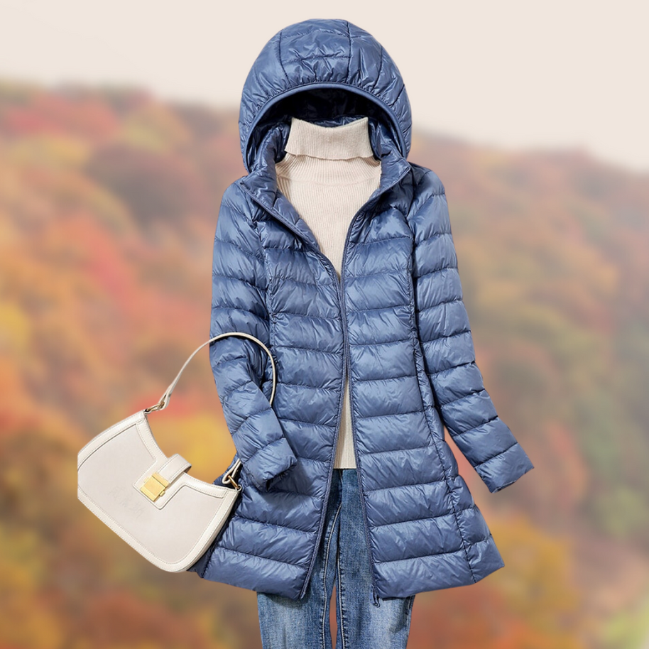 WW Daunenjacke | Ultraleichte Übergangsjacke für Frauen mit Kapuze