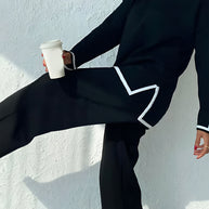 Bella™ - Edles 2-teiliges Lounge-Set aus elastischem Strick