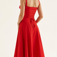 WW | Blumen Kleid für Frauen Midi