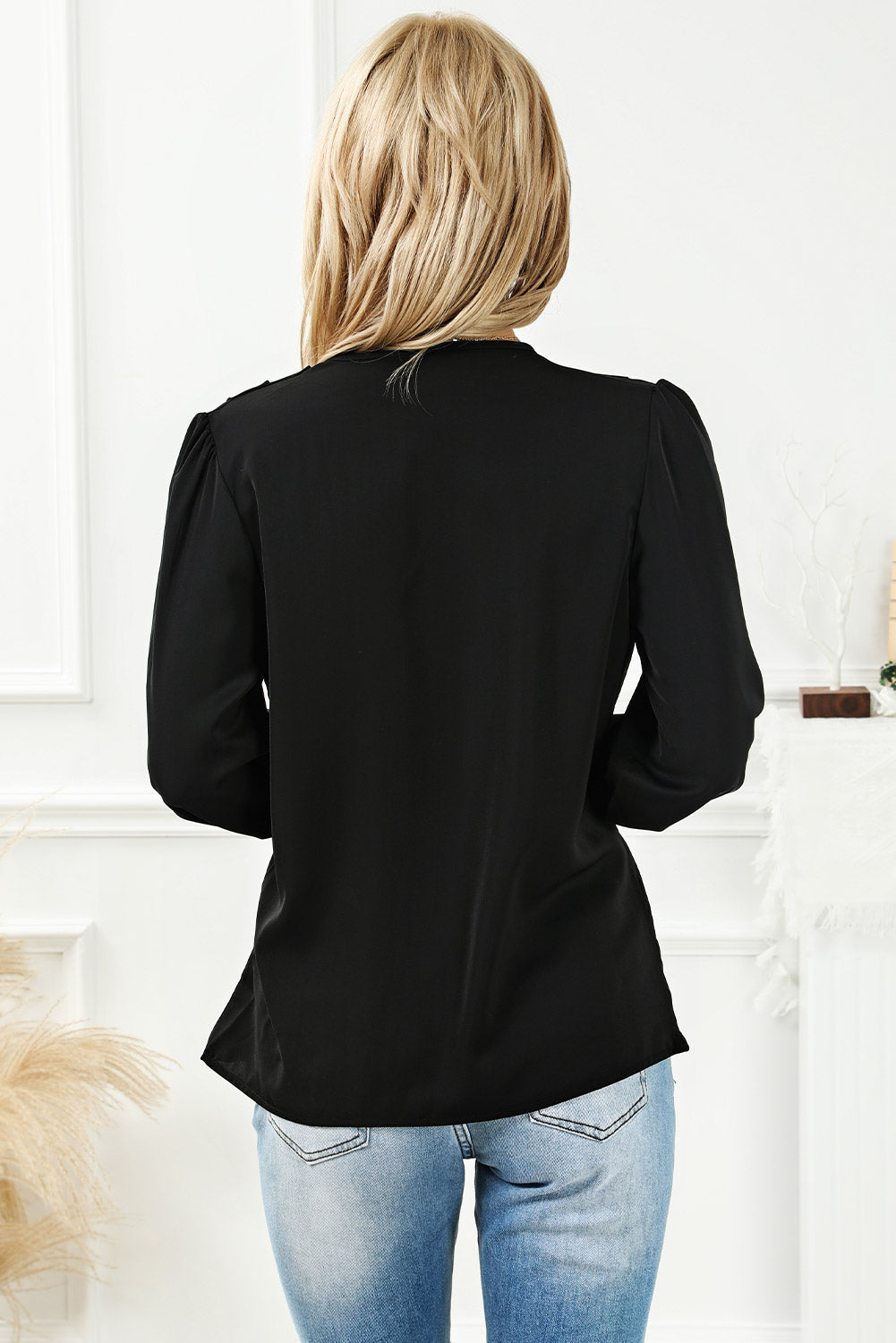 W&W Mode | Bluse mit Wickelausschnitt Für Frauen