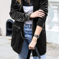 WW | Samt Blazer Damen