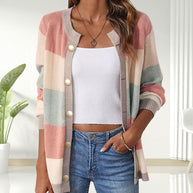 WW | Modischer Streifen Cardigan
