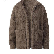 WW | Damen Fleece Sweatshirt Mit Breitem Kragen