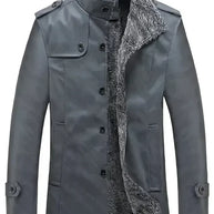 WW | herren lederjacke mit fleecefutter